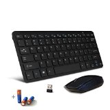 Wireless Mini Keyboard & Mouse for Samsung SMART TV (Black) + Batteries